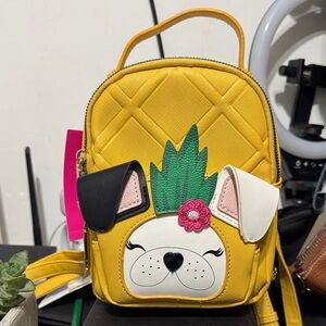 Betsy Johnson mini pineapple backpack